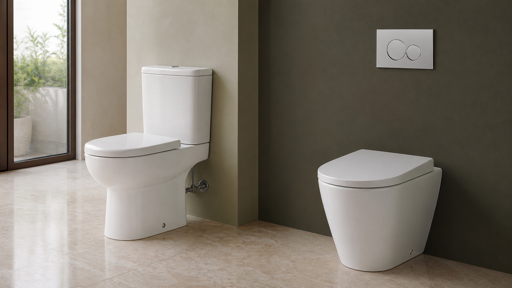 Close-coupled and back-to-wall toilets compared for importers