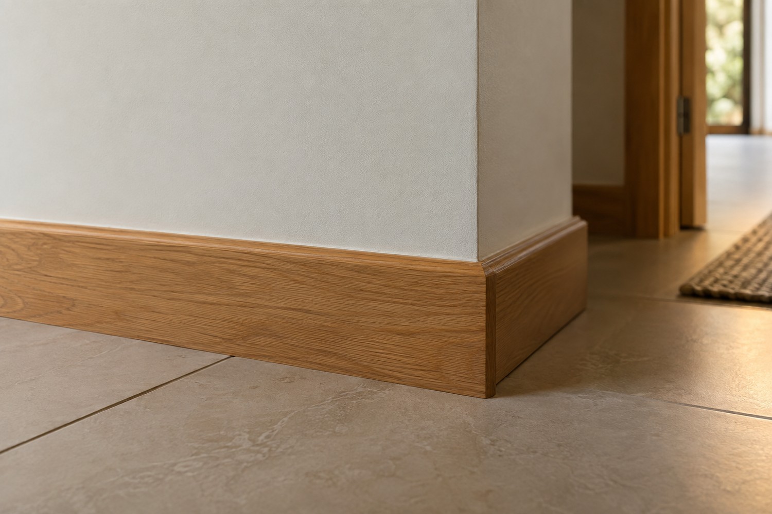 Finished wall and projecting baseboard relevant to toilet rough-in measurement