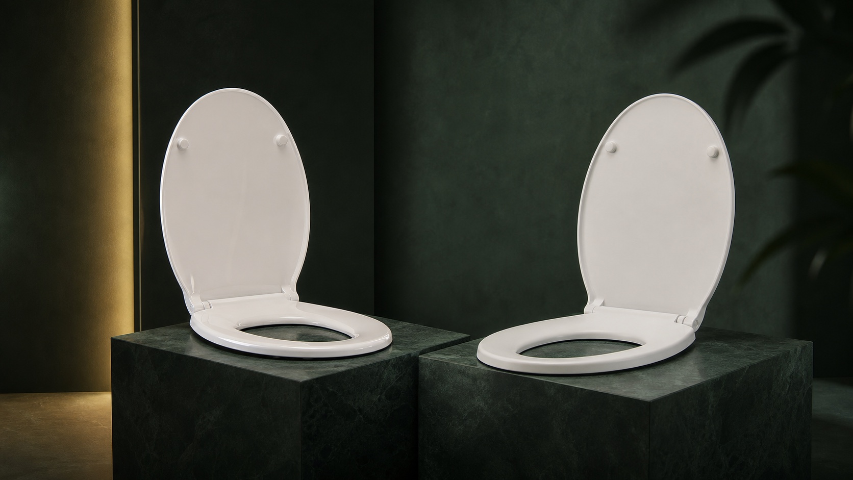 Premium UF and PP toilet seats compared for sanitary ware importers