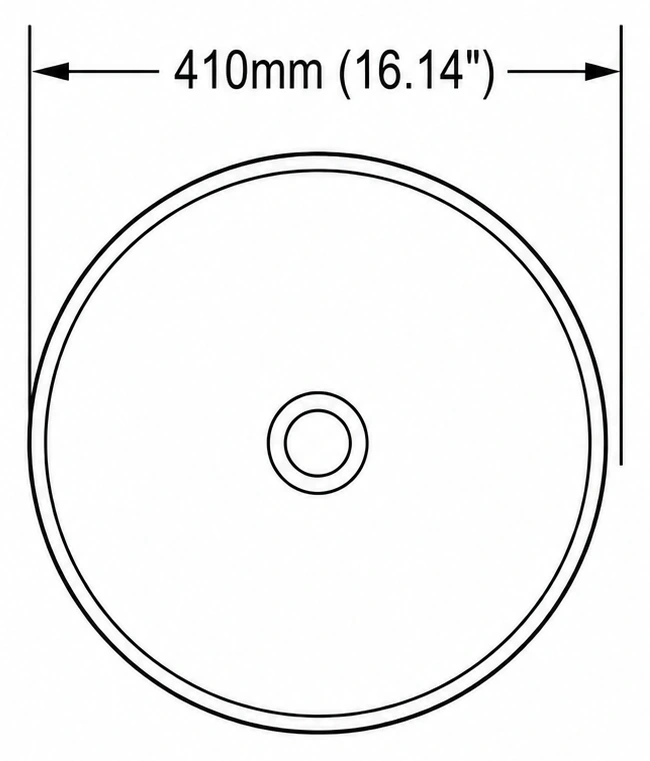 A213 plan view — dimensions in mm and inches