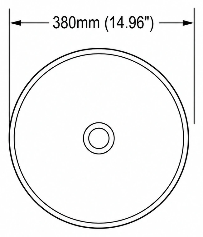 A215 plan view — dimensions in mm and inches
