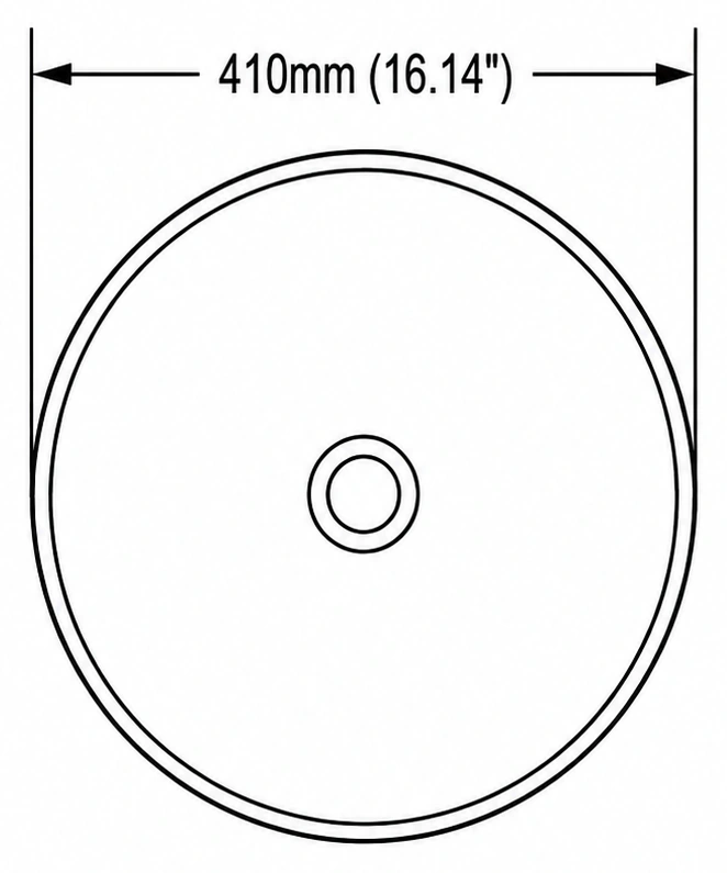 A221 plan view — dimensions in mm and inches