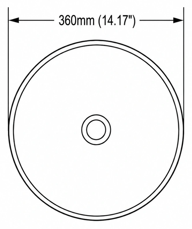 A227 plan view — dimensions in mm and inches