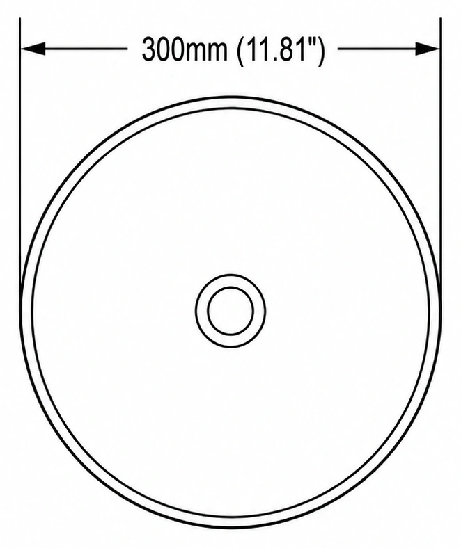 A229 plan view — dimensions in mm and inches