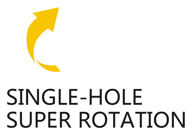 Single-hole super-rotation mark