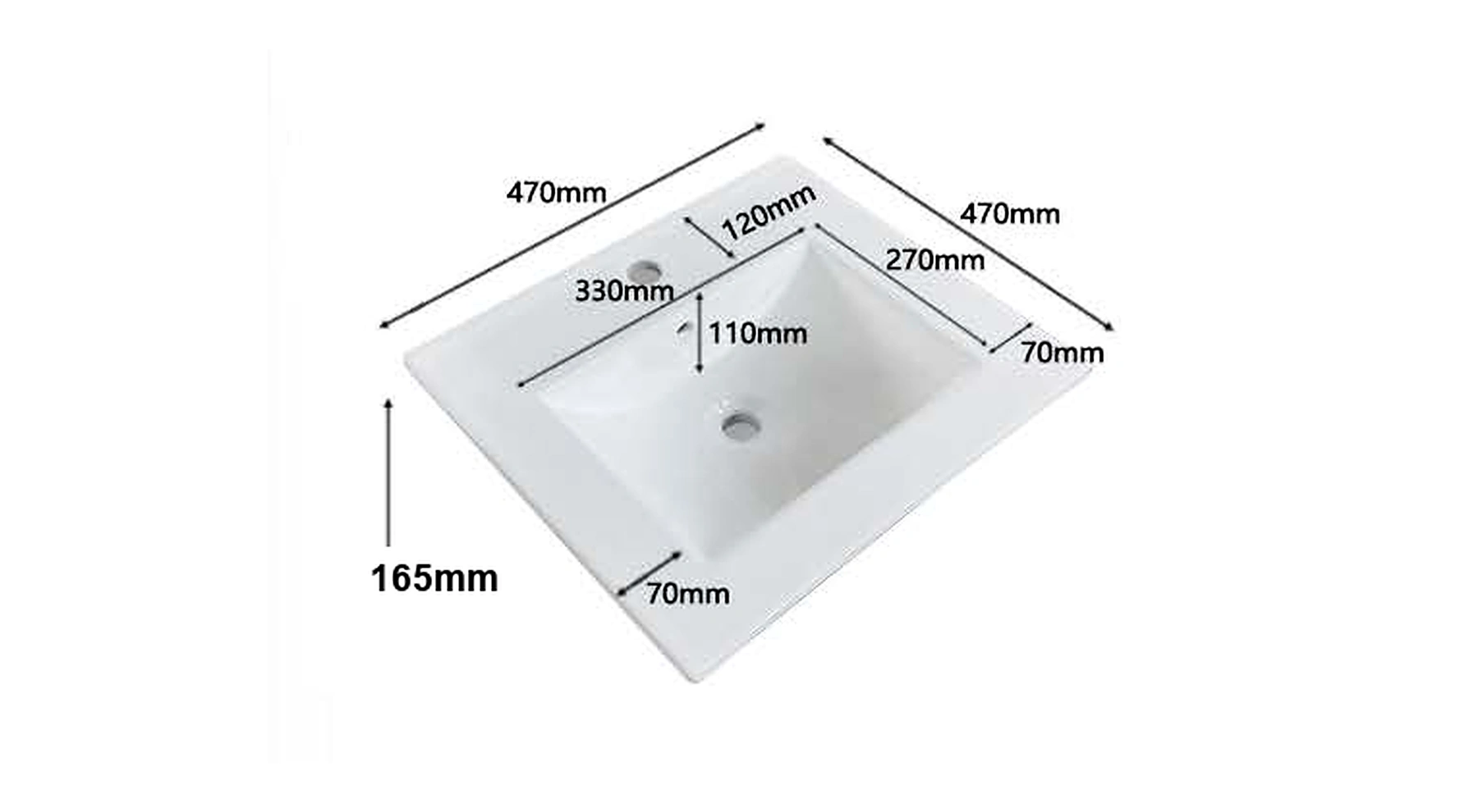 VB102 plan view — dimensions in mm and inches