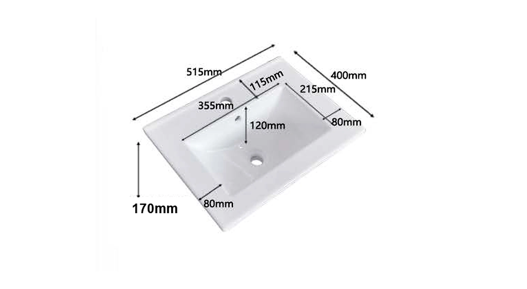 VB103 plan view — dimensions in mm and inches