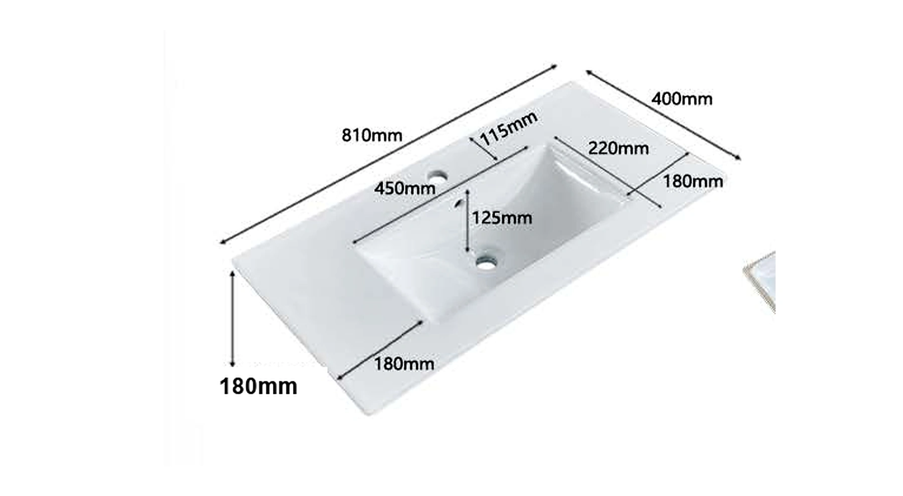 VB113 plan view — dimensions in mm and inches
