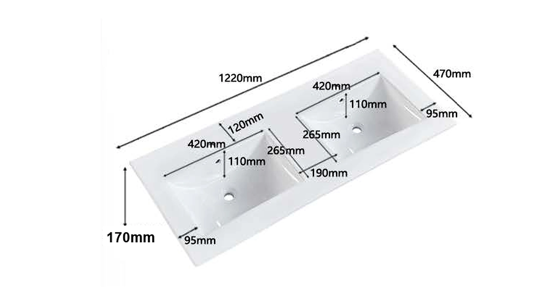 VB119 plan view — dimensions in mm and inches