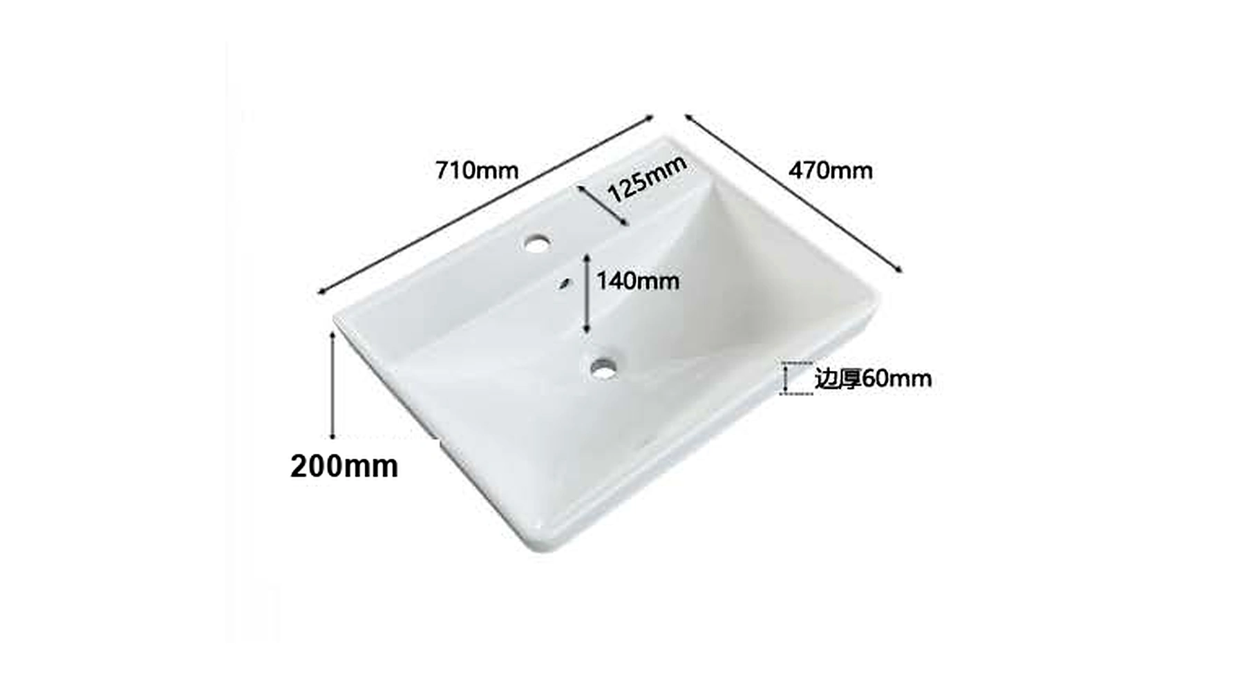 VB502 plan view — dimensions in mm and inches