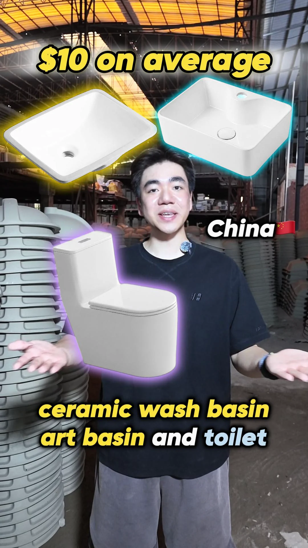 $10 ceramic sanitary ware from a Chaozhou factory in China